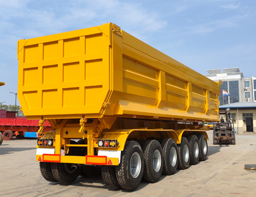 半挂车分类之自卸式半挂汽车