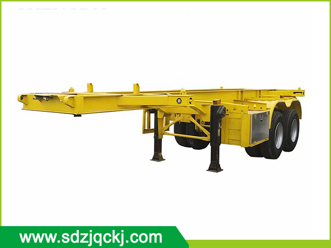 两轴直梁骨架半挂车